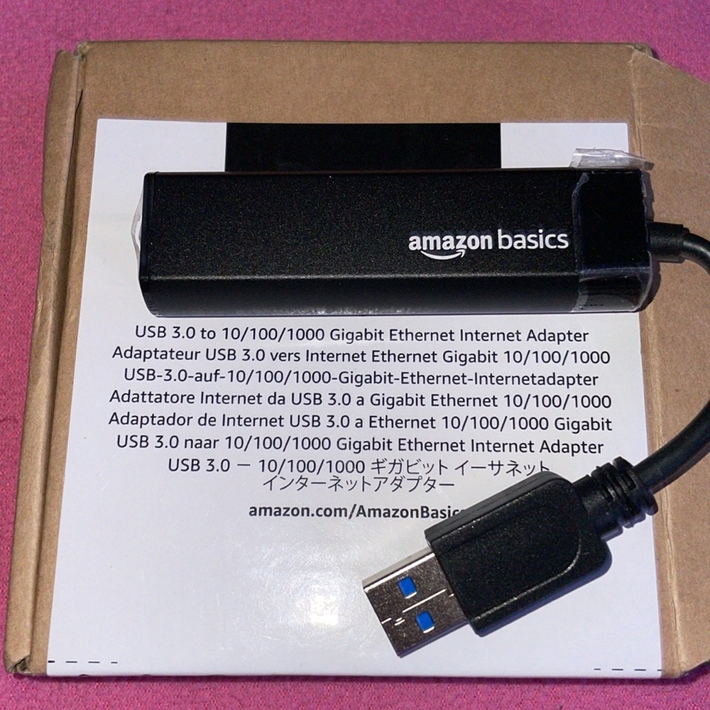 NEW USB 3.0 to 10/100/1000 Gigabit Ethernet
Internet Adapter for type C device
